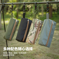 Lightweight Outdoor Camping Storage Bag Tactical Hanging Pouch Waterproof Toiletry Bag Tissue Box Desktop Organizer