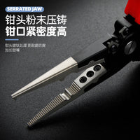 Aluminum Fishing Pliers, Multi-functional Lure Pliers with Self-Locking Hook Remover, Line Cutter, Split Ring Opener, Portable Fishing Tool
