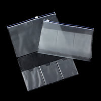 TNA5 Creative PVC Frosted Plastic Card Holder Zipper Pouch for Loose-Leaf Notebooks