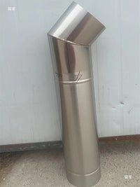 Stainless Steel 45°/135° Elbow Pipe for Wood Stoves & Chimneys