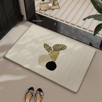 Wabi-Sabi Style Diatomaceous Earth Bath Mat, Super Absorbent Quick Dry Linen-like Non-Slip Floor Mat