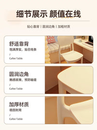 Ergonomic Desk Chair with Soft Cushion for Study, Office, and Conference Room