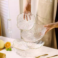 Glass Fruit Bowl Decorative Centerpiece for Living Room Coffee Table, Candy and Snack Dish
