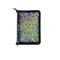 Iridescent Heart A6/A7 6-Ring Zipper Binder for Mini Cards & Stickers