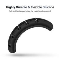 Silicone Desktop Cable Organizer Clips for Data, Earphone, and Power Cords
