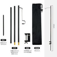 Portable Folding Aluminum Alloy Camping Lantern Stand for Outdoor Lighting