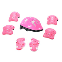 Kids' 7-Piece Protective Gear Set with Helmet, Knee & Elbow Pads for Skating & Cycling