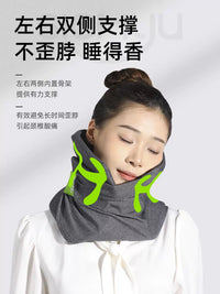 Travel Neck Support Pillow for Airplanes and Cars, U-Shaped Neck Rest for Long Journeys