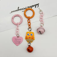 Candy Color Spring Ring Chain Set with Painted Spring Clasp for DIY Crafts & Bag Charms