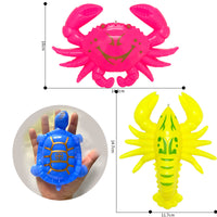 Kids Magnetic Fishing Toy Set with Retractable Rods and Plastic Fish