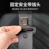 Car Seat Belt Stopper Buttons with Storage Box, 10-Pack