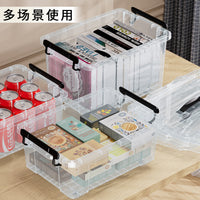 Transparent Extra Large Capacity Storage Box Toy Plastic Storage Bin Clothes Quilt Organizer with Lid and Wheels