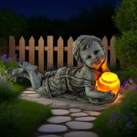 Solar Angel Lantern Garden Projection Light Outdoor Decoration