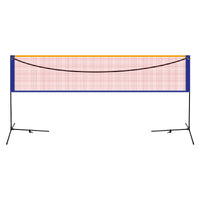 Portable Badminton Net Stand for Indoor Outdoor Use - Easy Setup for Home, School, and Professional Matches