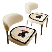 Cartoon Horseshoe-Shaped Cooling Seat Cushion for Office Chairs