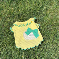 Korean Ins Style Dog Ice Silk Cooling Sun Protection Color Block Dopamine Sling Vest for Maltese Yorkie