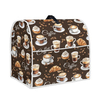 Mixer Dust Cover with Coffee Print, Portable and Washable Kitchen Appliance Protector