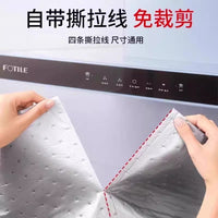 Range Hood Grease Filter Mat and Dust Cover Set with Oil Absorbing Strips