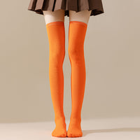 Over-the-Knee Solid Color Cosplay Party Dance JK Thigh High Socks for Halloween Christmas