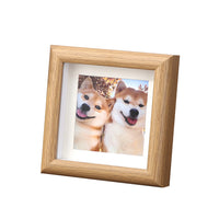 3D Hollow Mini Square Photo Frame for Tabletop Display, Wooden DIY Picture Calligraphy Empty Frame