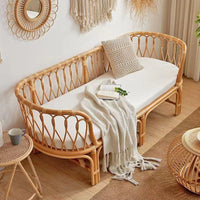 Rattan Sofa Set Nordic Japanese Style Leisure Balcony Chair Bedroom Living Room Minimalist Homestay Real Rattan Coffee Table Sofa Combination