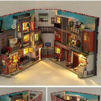 Rolife DIY Wooden Miniature House Kit with LED Light, Creative Gift for Adults and Teens