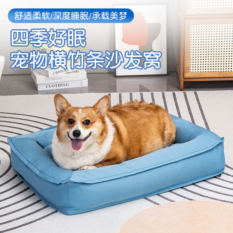 Washable Waterproof Pet Bed for Medium to Large Dogs - All Seasons