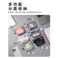 Mini Mesh Zipper Pouch for Coins, Lipstick, Cards, and Keys