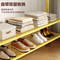 Multi-tier Entryway Shoe Rack and Coat Stand with Storage Shelves