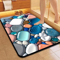 Diatomaceous Earth 5D Absorbent Non-Slip Bath Mat for Bathroom and Entryway
