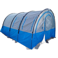 Large Double-Layer Tunnel Tent for 5-8 Person Outdoor Camping and RV Travel, Rainproof Windproof