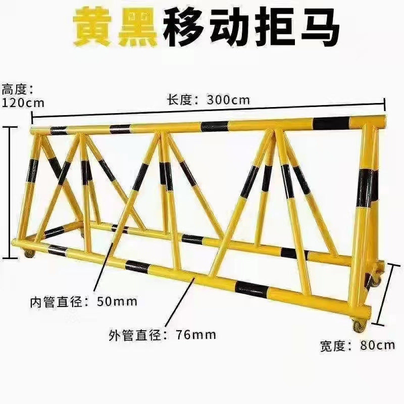 Portable Traffic Barrier with Anti-Collision Warning for Schools and Events