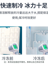 Reusable Round Ice Pack for Food Preservation and Cooling