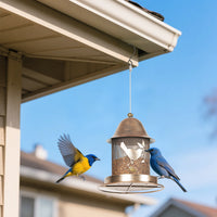 Outdoor Metal Bird Feeder Squirrel-Proof Hummingbird Feeder for Wild Birds