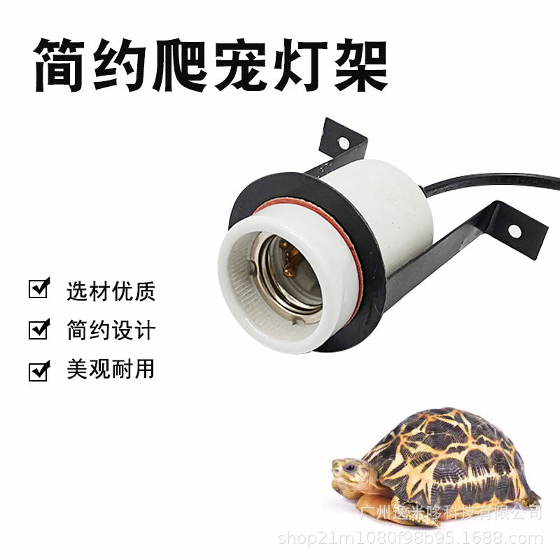 Reptile Heat Lamp Stand with Timer/Dimmer Switch for Turtle Lizard Terrarium
