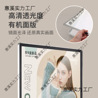 Magnetic Poster Frame Aluminum Alloy Snap Frame for Elevator Advertising A3 A4 Picture Display