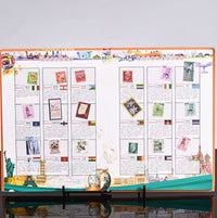 World Currencies, Coins & Stamps Collection Album - 68 Countries Commemorative Gift Set