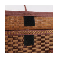 Classic Square Bamboo Woven Basket for Gifts, Food Packaging, and Storage