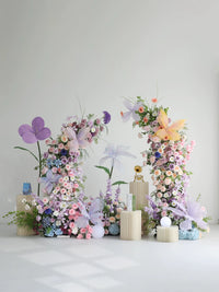 Monet Garden Artificial Butterfly Flower Arch for Wedding & Event Decor