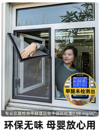 Pet-Proof Stainless Steel Mesh Window Screen for Inward Opening Windows, Self-Adhesive Installation