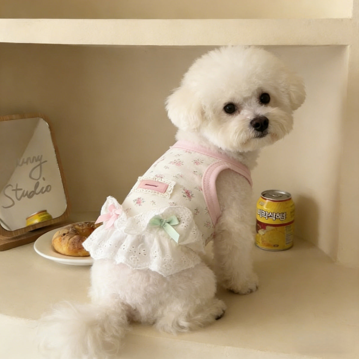 Breathable Pet Dress for Cats and Small Dogs, Summer Thin Pet Apparel