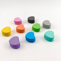 Mini Heart-Shaped Double-Sided Nail File Sponge Block for Manicure Polishing