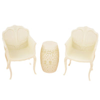 1:12 Dollhouse Miniature Table and Chair Set for Kids Pretend Play