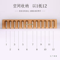 Solid Wood Belt Hanger for Closet Organization