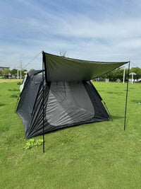 Automatic Pop-Up Car Tailgate Tent for Camping, Sunshade, Rainproof, Mosquito Net, Double Layer Oxford Cloth