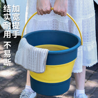 Foldable Car Outdoor Bucket - Portable, Leak-Proof, Collapsible Water Container & Trash Can