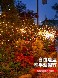 Solar Dandelion Firework Garden Stake Lights Outdoor Waterproof Landscape Decorative Lights for Yard Patio Lawn