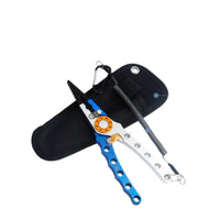 Multifunctional Aluminum Alloy Fishing Pliers, Fish Gripper, Long Handle Portable Fishing Tool for Outdoor Anglers