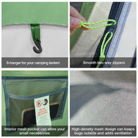 Pop-Up Lightweight Waterproof Tent for 2 Person Outdoor Camping and Travel