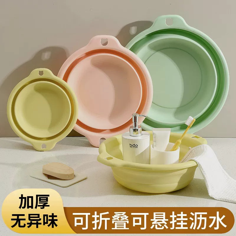 Foldable Portable Wash Basin for Travel, Dorm, Baby, and Home Use - Multi-functional Plastic Tub